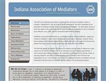 Tablet Screenshot of mediation-indiana.org